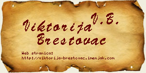 Viktorija Brestovac vizit kartica